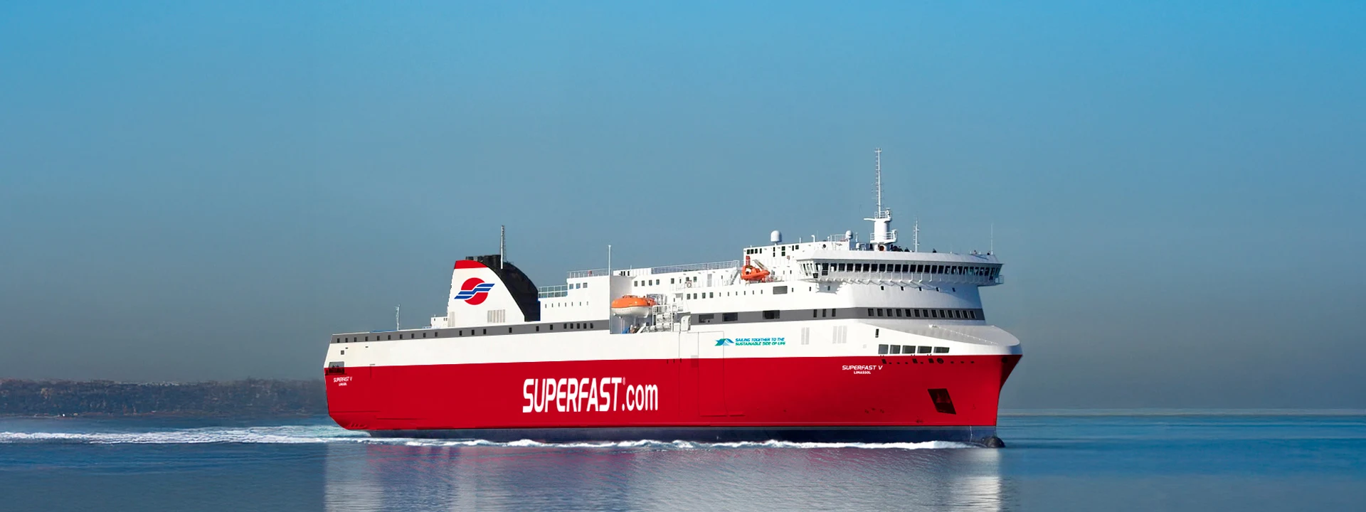 Superfast V sailing at sea