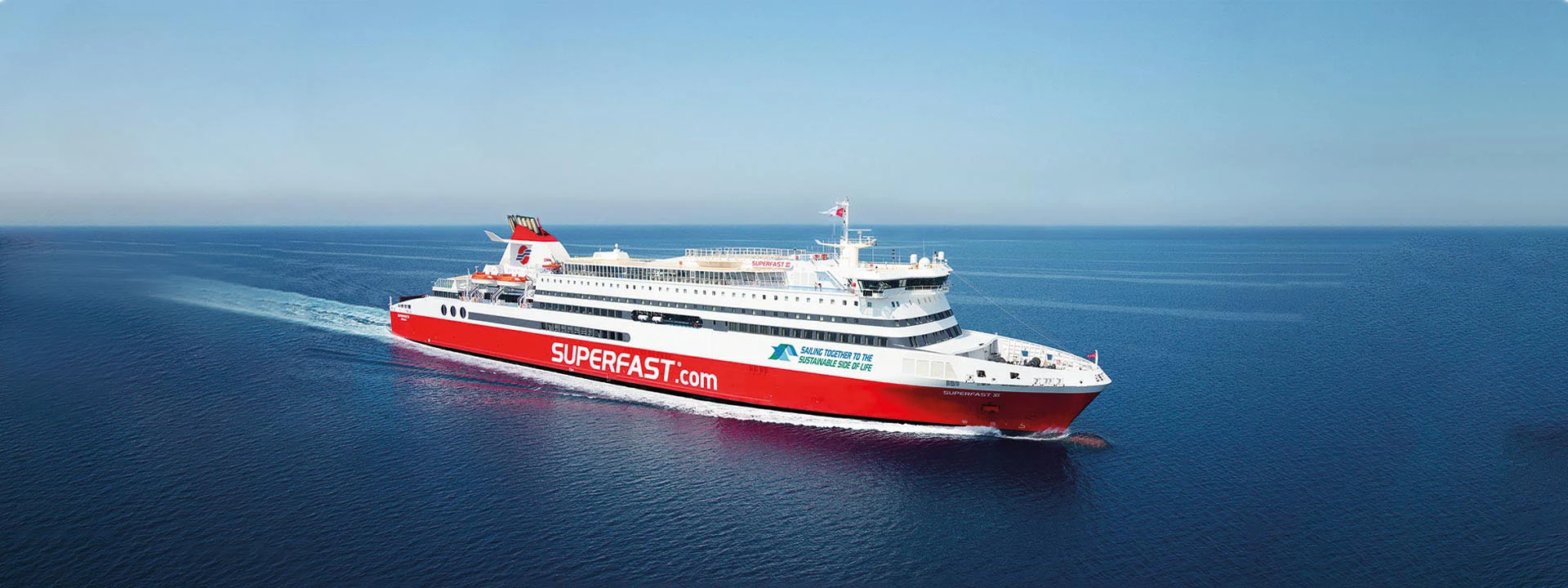 Superfast XI ferry at sea